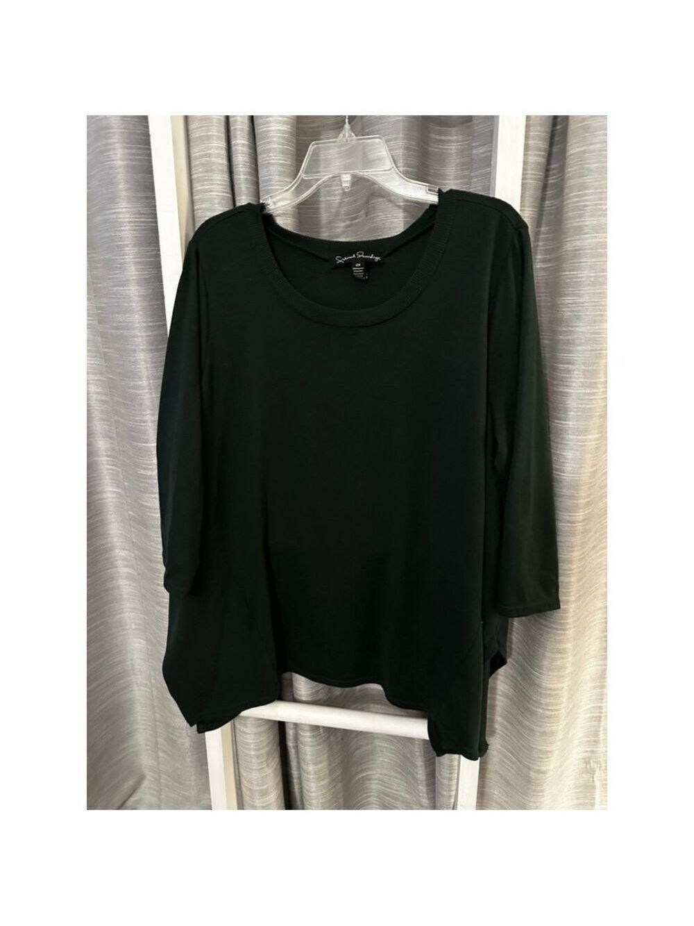 French Laundry Dark Green Crew Neck Sweater 2X